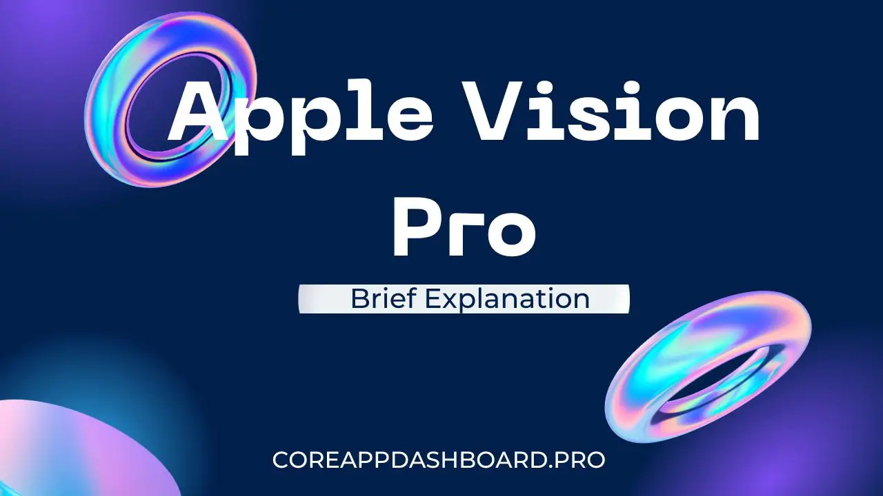 Brief Explanation to Apple Vision Pro